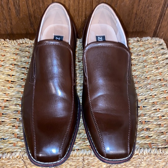 Zriang Men's Dress Loafers Formal Leather Lined Slip-on Shoes - Picture 4 of 13